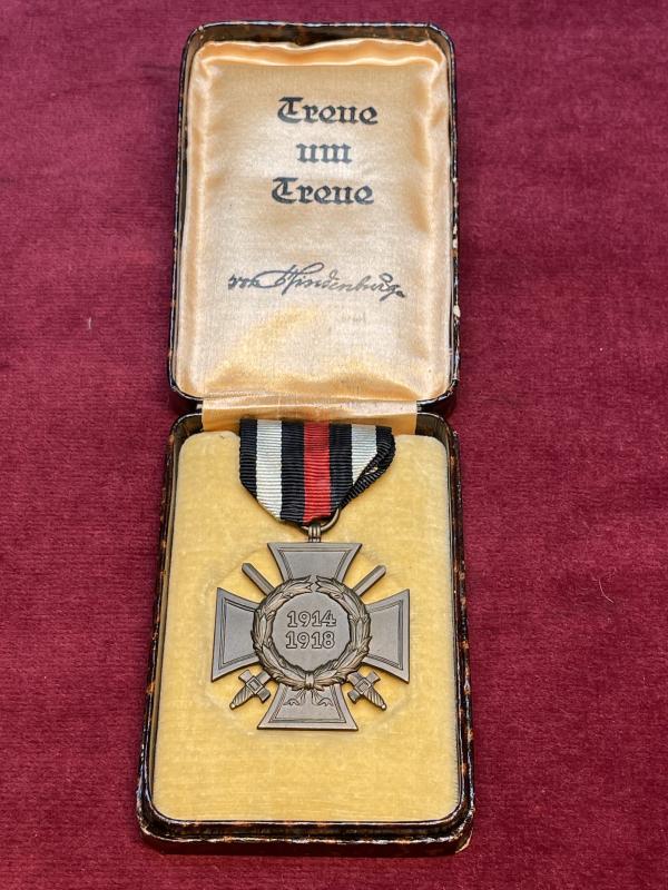 Ehrenkreuz fur frontkampfer 1914-1918 in original box