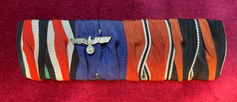 WWII Veteran Ribbon bar (4 ribbons) 3rd Reich