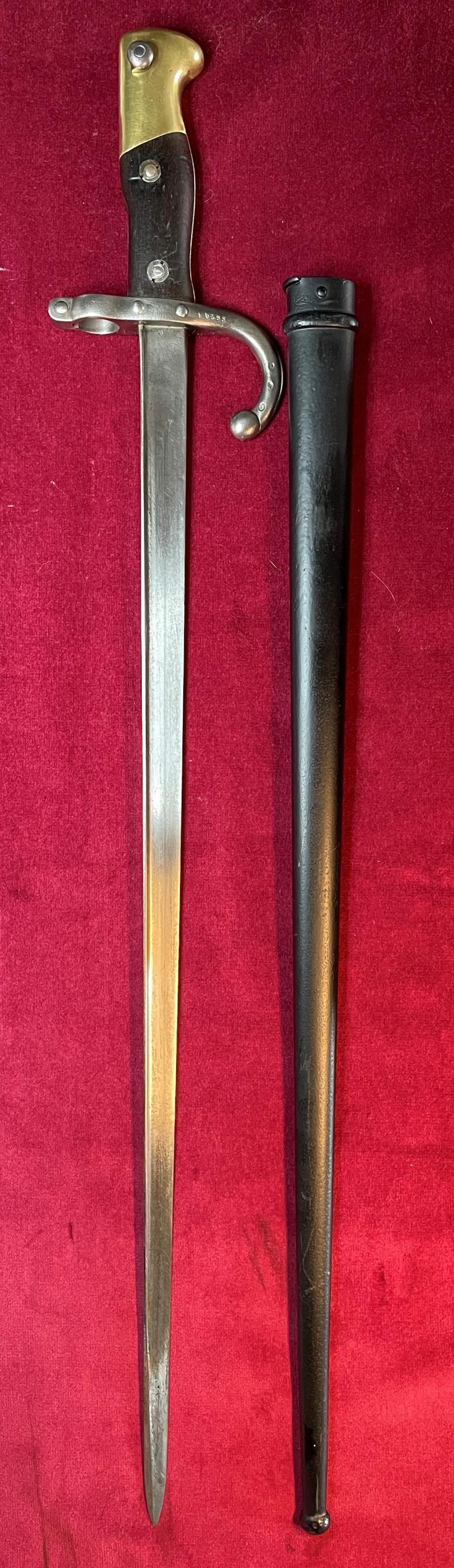 M1874 French Gras sword Bayonet - St. Etienne 1876