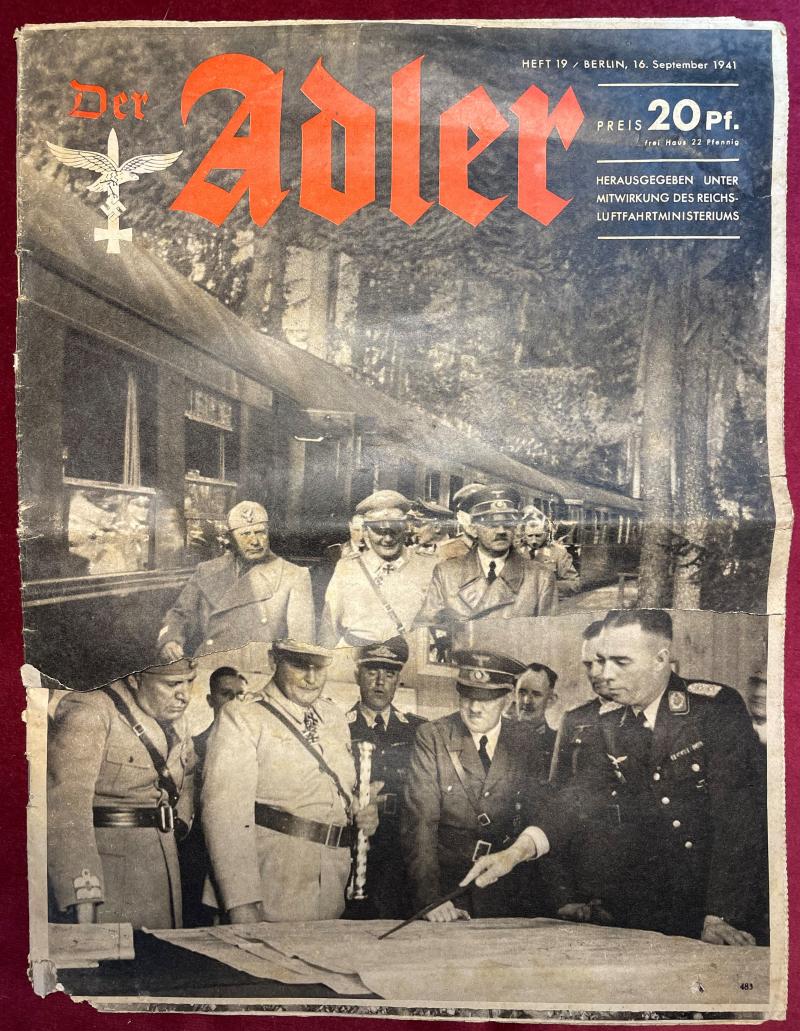 Der Adler number 19, September 1941 - VIsit from Mussolini