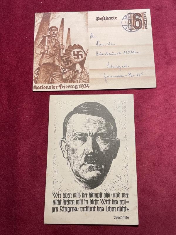 3rd Reich Lot of postcards and letters (stamps)