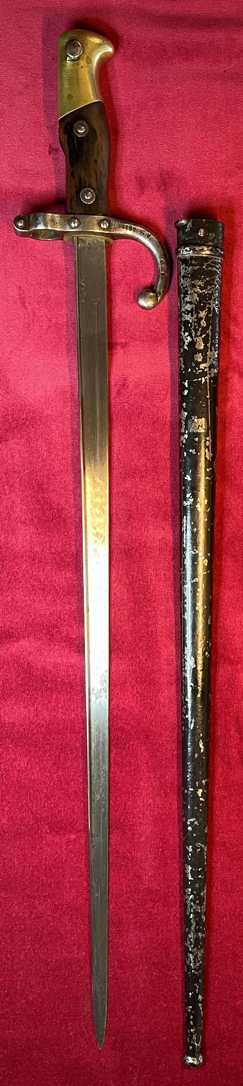 M1874 French Gras sword Bayonet - Chatellerault 1881