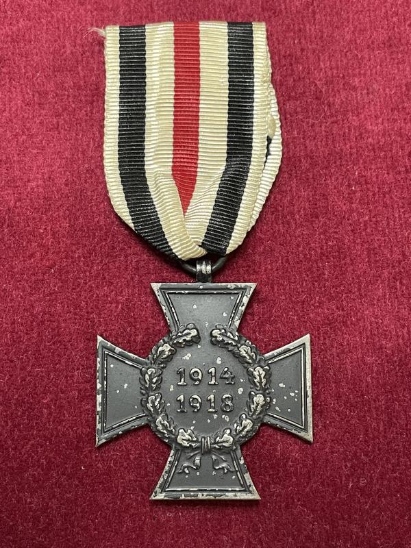 WWI Ehrenkreuz für die hinterbliebenen Witwen und Eltern gefallener Kriegsteilnehmer 1914/18 – ohne Schwerter