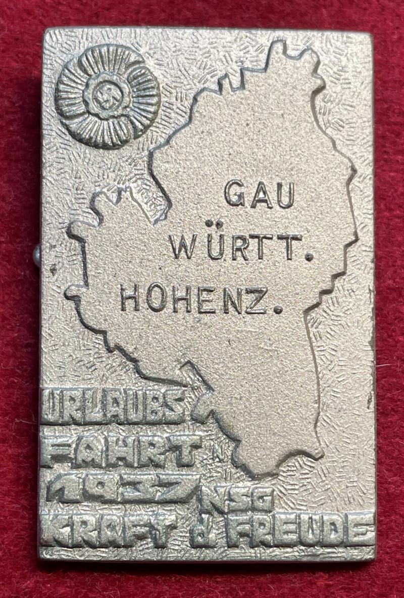 3rd Reich NSG Kraft durch Freude Gau Württemberg-Hohenzollern