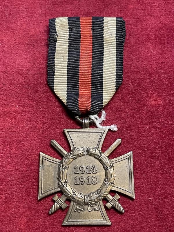 WWI  Ehrenkreuz für frontkämpfer 1914/18 mit Schwerter