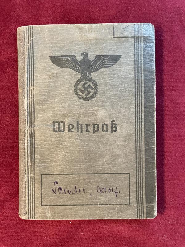 3rd Reich Wehrpass Nachrichten-Ersatz-Abteilung 7