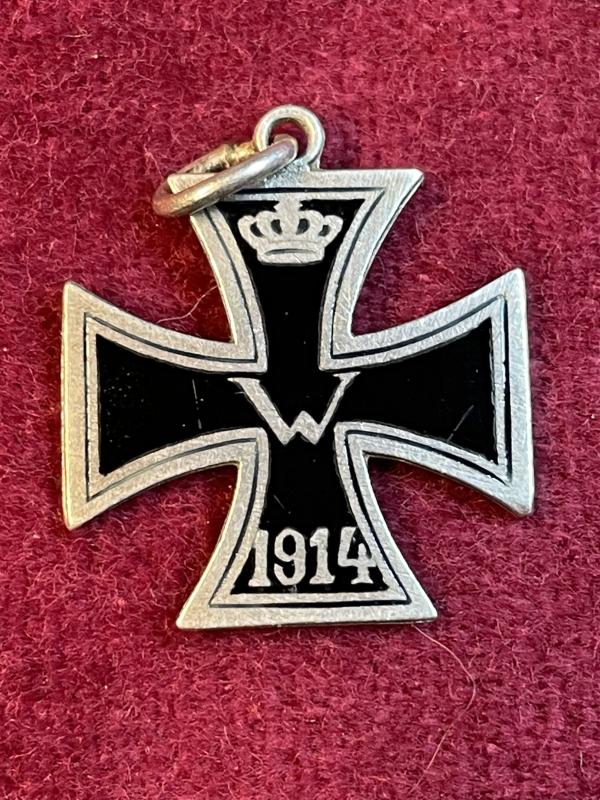 Kaiserreich Eisernes Kreuz 1. Klasse 1914 patriotische Anhänger