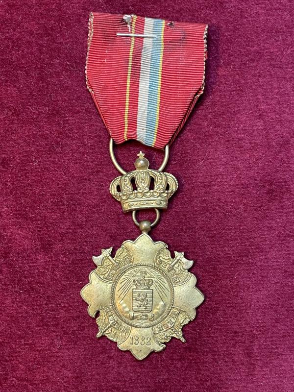 Luxembourg Feuerwehr Medaille Kreuz 30 Dienstjahre