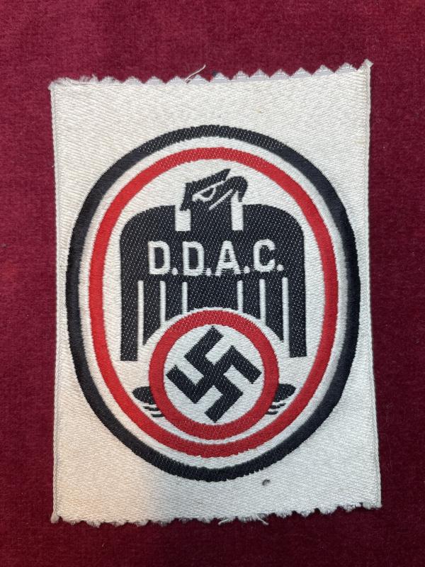 3rd Reich D.D.A.C. Stoffabzeichen