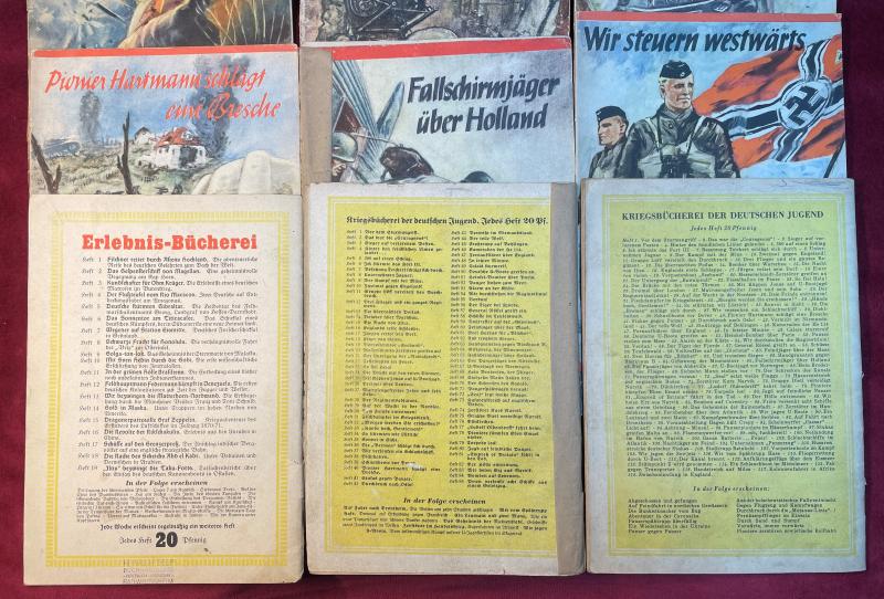 3rd Reich Kriegsbucherei Der Deutschen Jugend (6 pcs.)