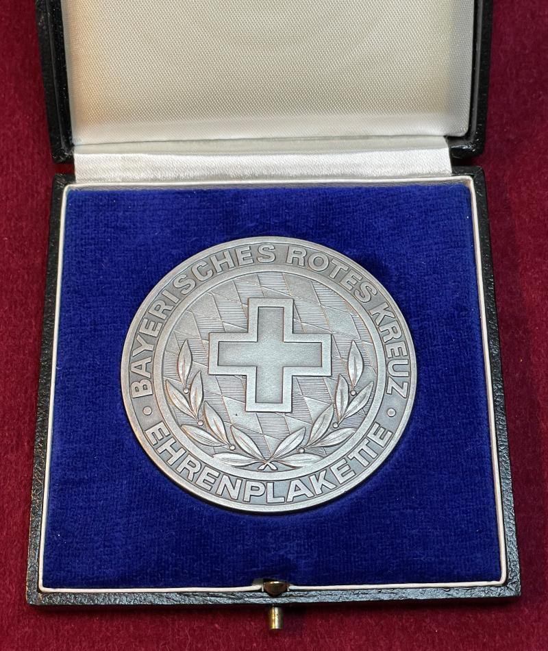 BRD Silber Ehrenplakette des Bayerischen Roten Kreuzes
