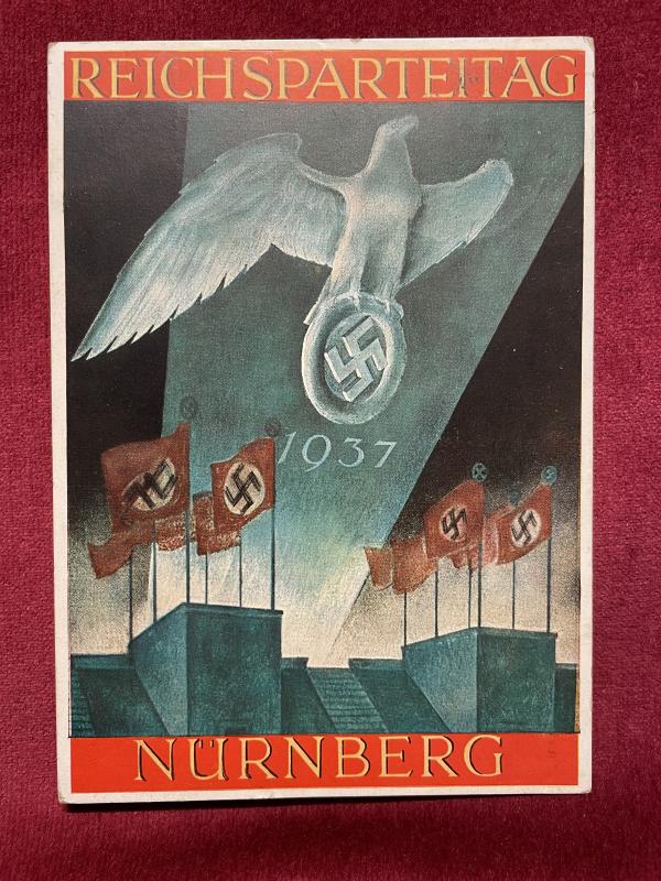 3rd Reich Ansichtkarte Reichsparteitag Nürnberg 1937