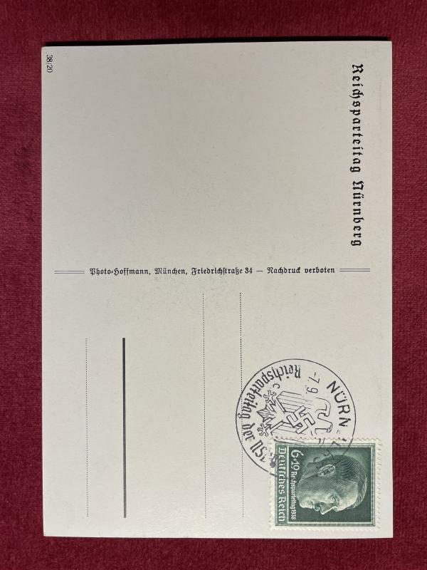 3rd Reich Ansichtkarte Reichsparteitag Nürnberg 1938