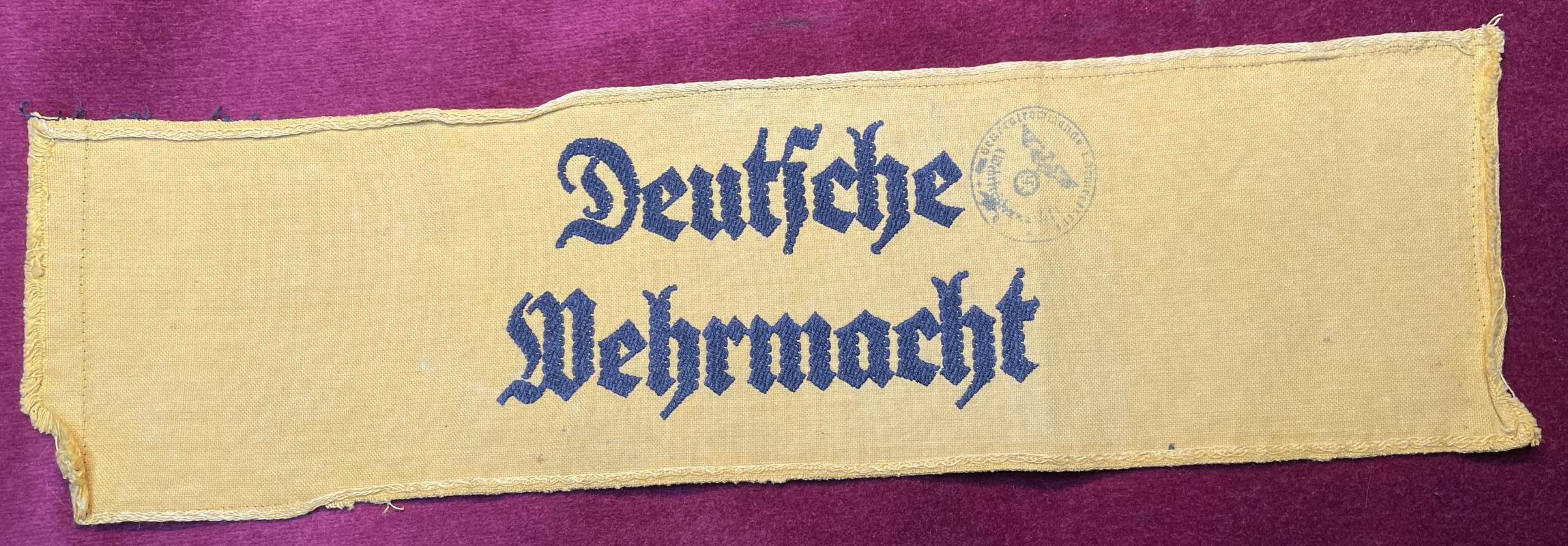 3rd Reich Deutsche Wehrmacht Ärmelbinde