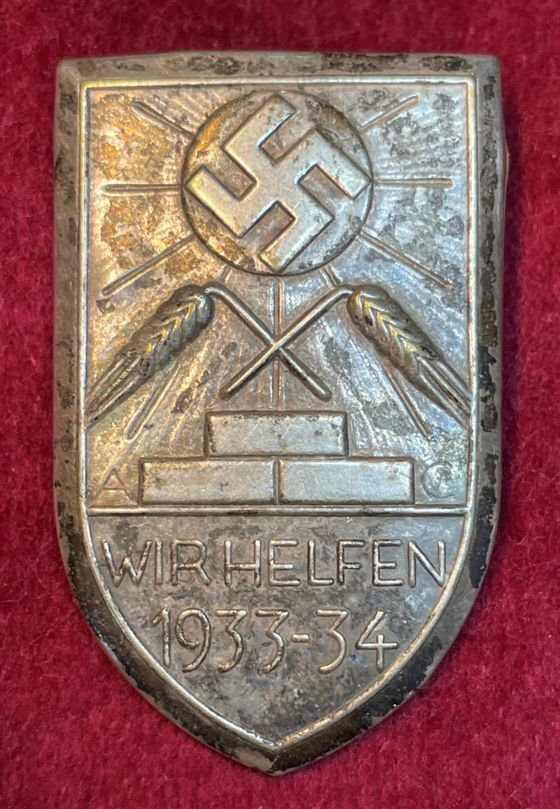 3rd Reich WhW Wir Helfen 1933-34