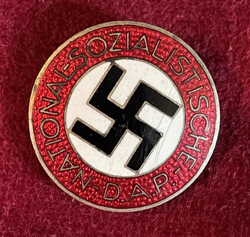 3rd Reich NSDAP Knopfloch Parteiabzeichen Karl Wurster