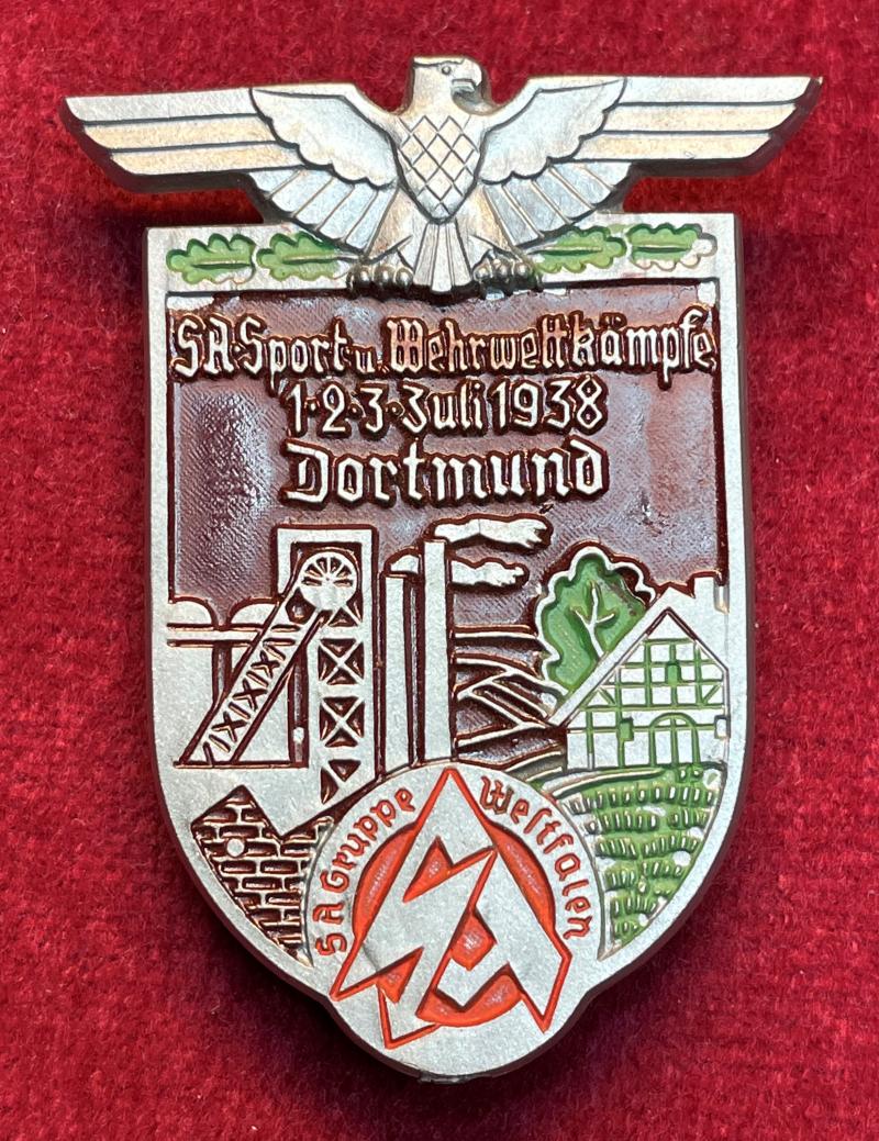 3rd Reich SA Sport und Wehrwettkämpfe 1938 Dortmund