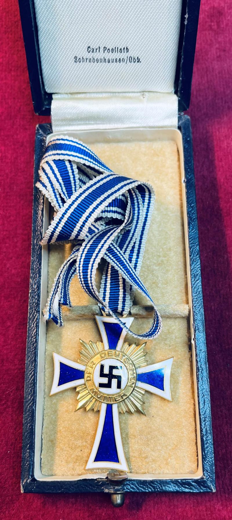 3rd Reich Mutterkreuz 1. Klasse mit Etui