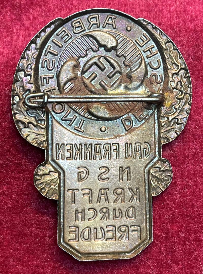 3rd Reich DAF Gau Franken NSG/ KDF abzeichen