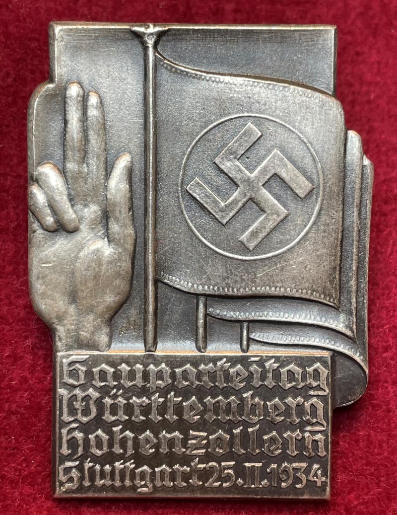 3rd Reich Gauparteitag Württemberg Hohenzollern Stuttgart 1934