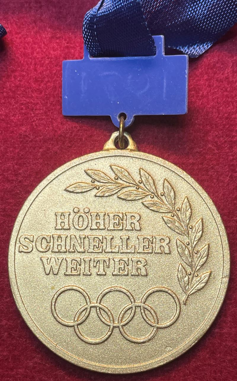 DDR Kindermedaille Höher Schneller Weiter 1971