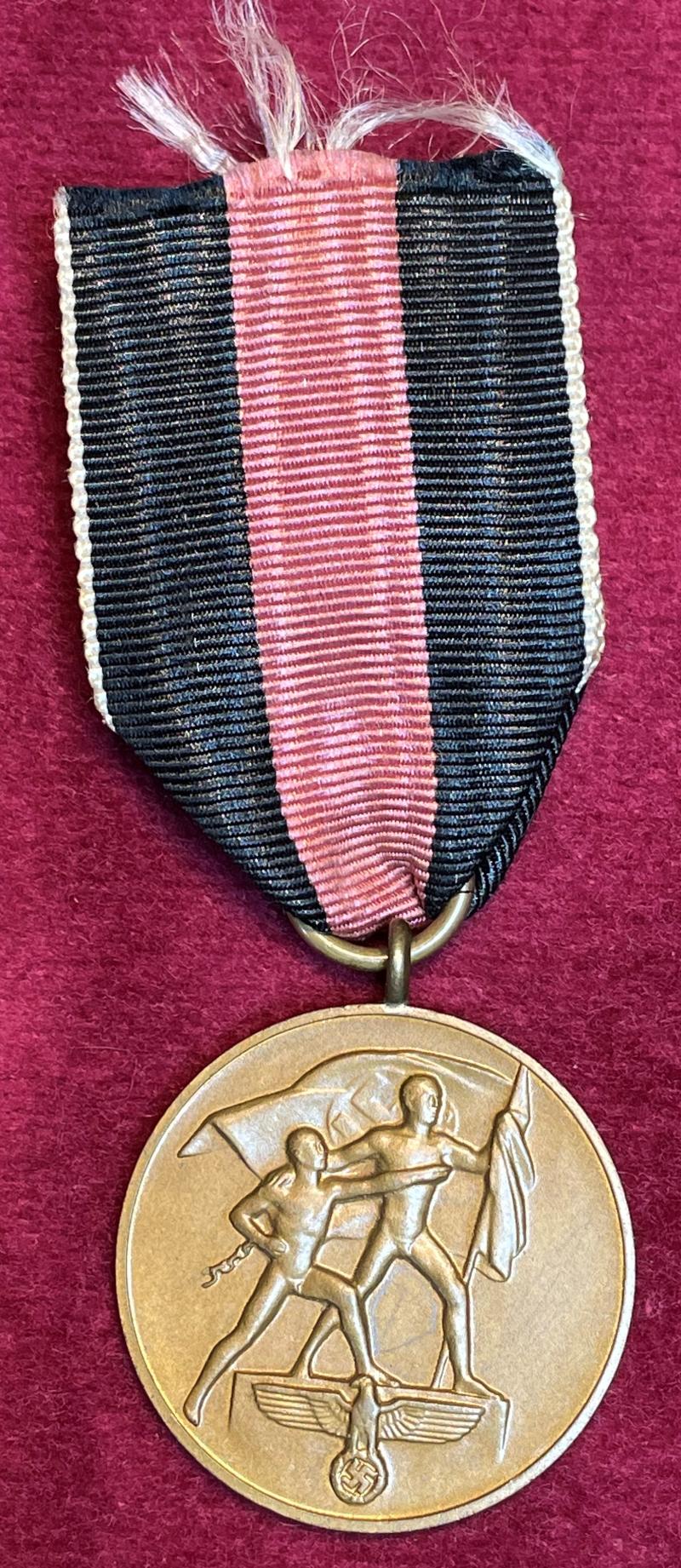 3rd Reich Anschluss Sudetenland Medaille