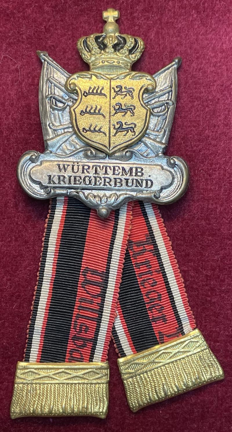 Kaiserreich Mitgliedsabzeichen Württembergischer Kriegerbund