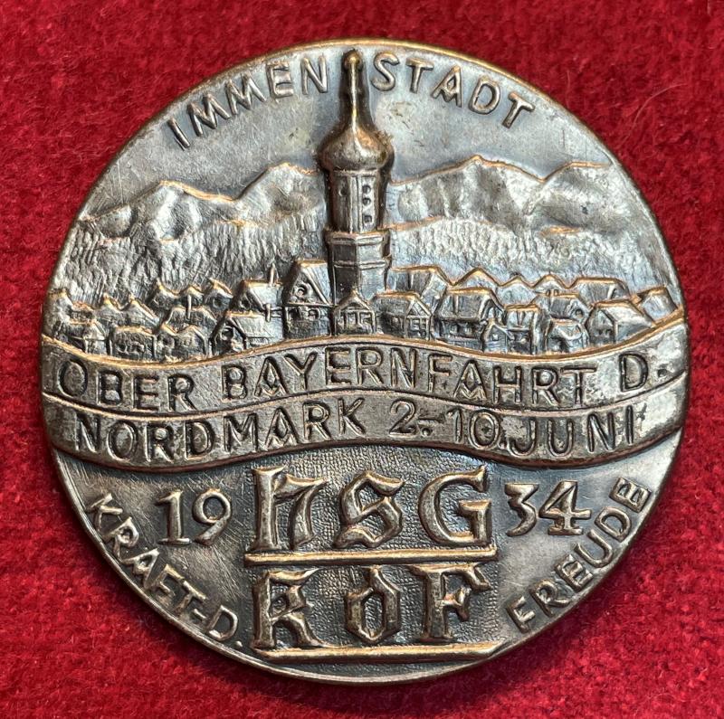 3rd Reich KDF Ober Bayernfahrt Nordmark 1934