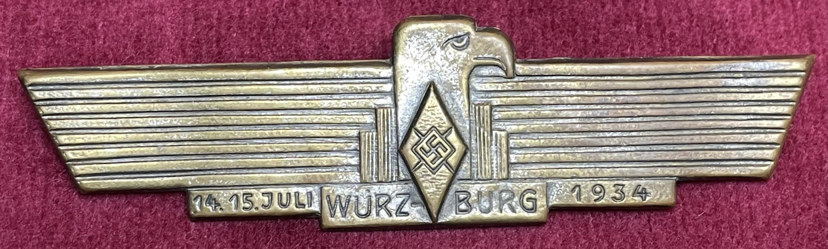 3rd Reich HJ Treffen in Würzburg 1934