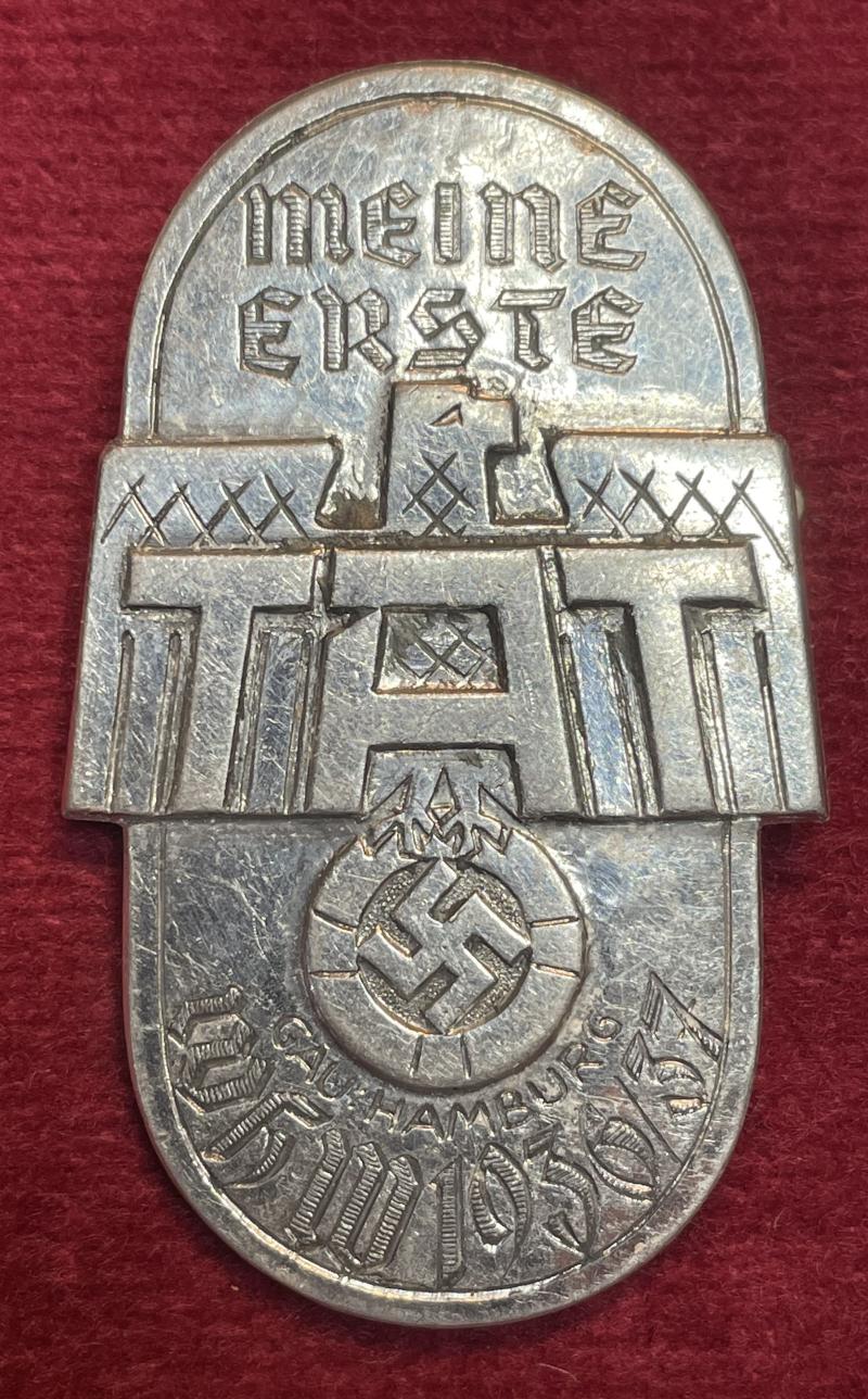 3rd Reich WhW Mein erste Tat Gau Hamburg 1936/37