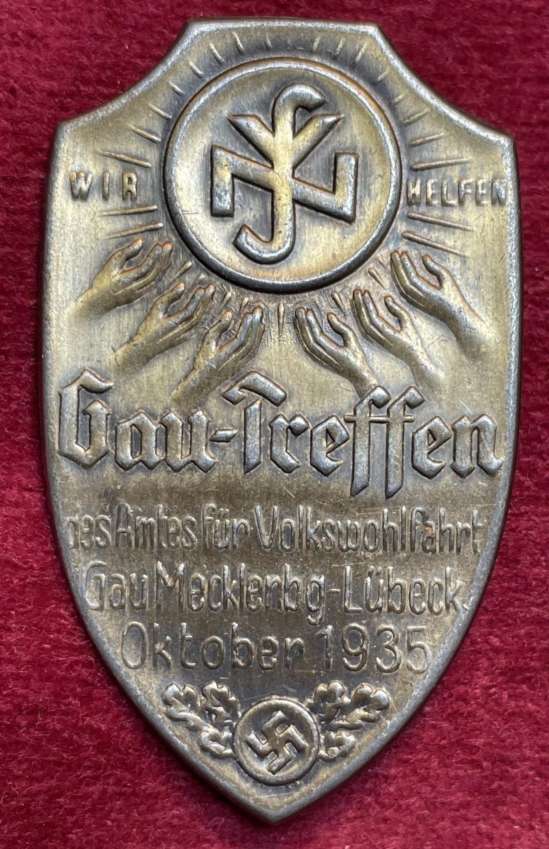 3rd Reich NSV Gau-Treffen Mecklenburg-Lübeck
