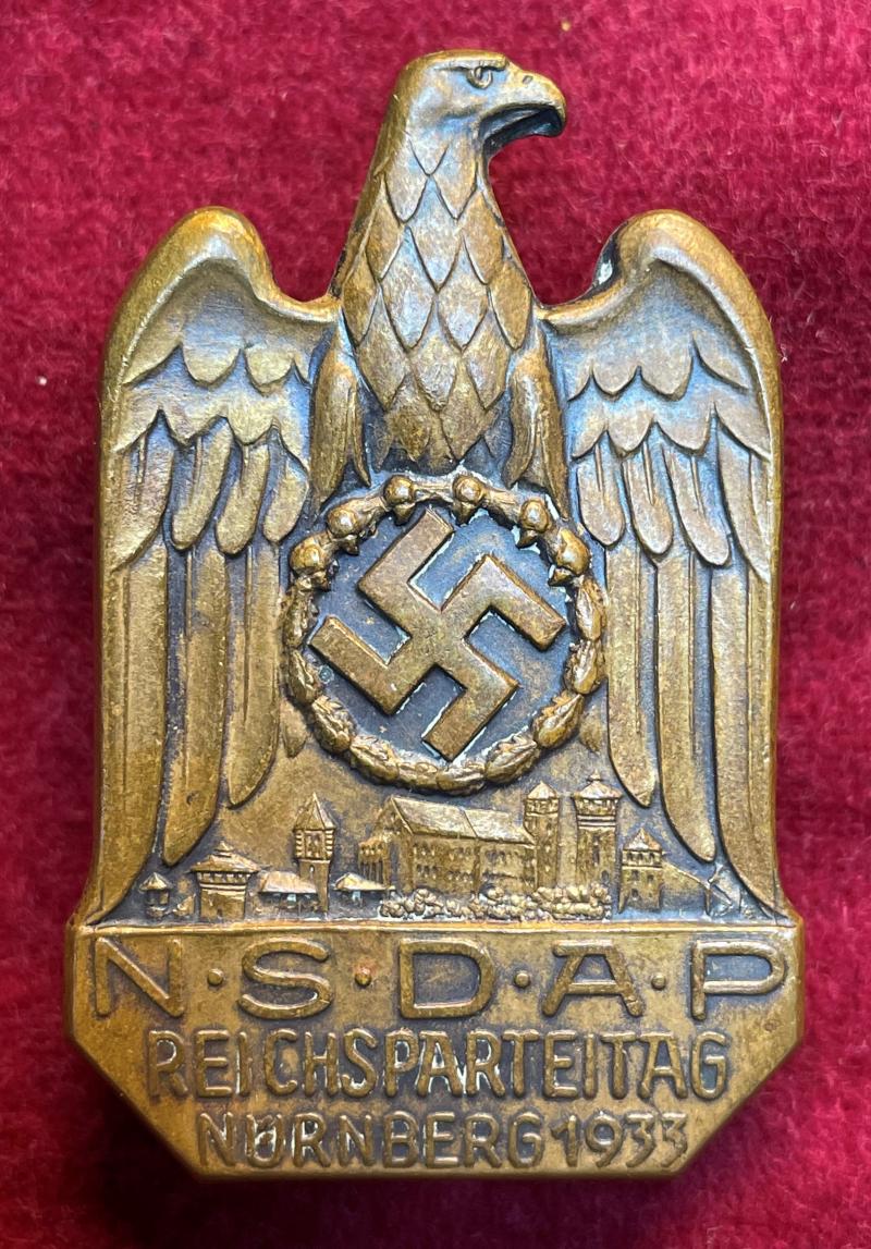 3rd Reich NSDAP Reichsparteitag 1933 abzeichen