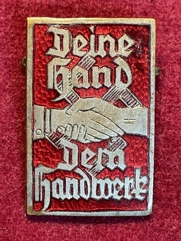 3rd Reich WhW DAF Deine Hand Dem Handwerk