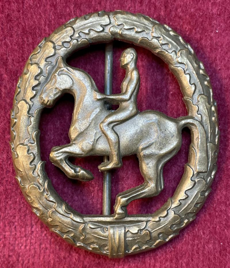 BRD Reiterabzeichen 3. Klasse Bronze 1957