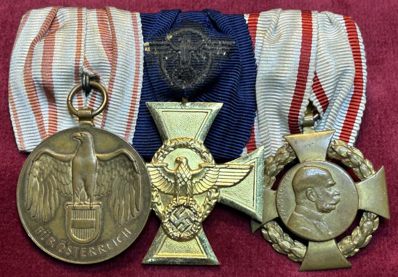 3rd Reich Ordensspange 3 medaillen