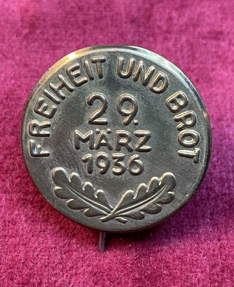 3rd Reich WhW Freiheit und Brot, 29 Märch 1936