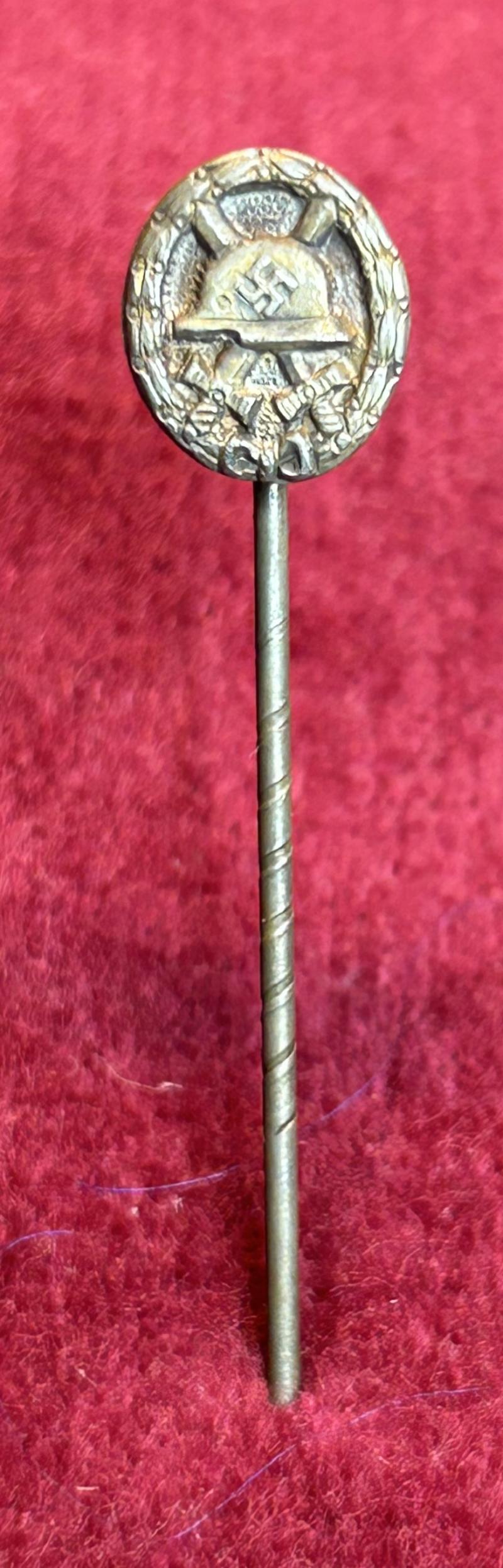 3rd Reich Verwundetenabzeichen in Silber Miniatur 9mm