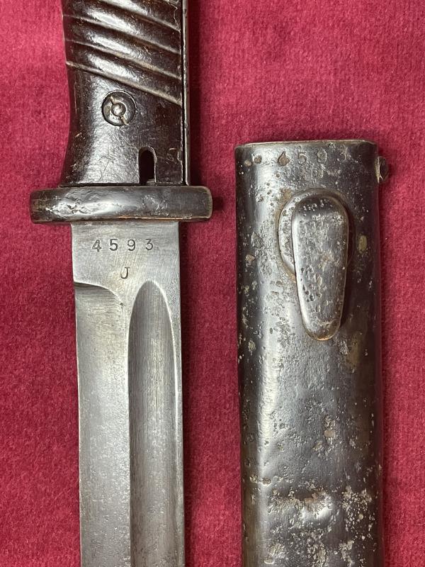 3rd Reich K98 bayonet marked COF44 (matching numbers)