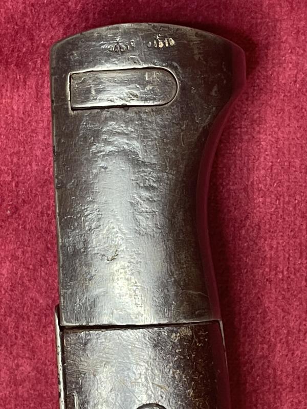 3rd Reich K98 bayonet marked COF44 (matching numbers)
