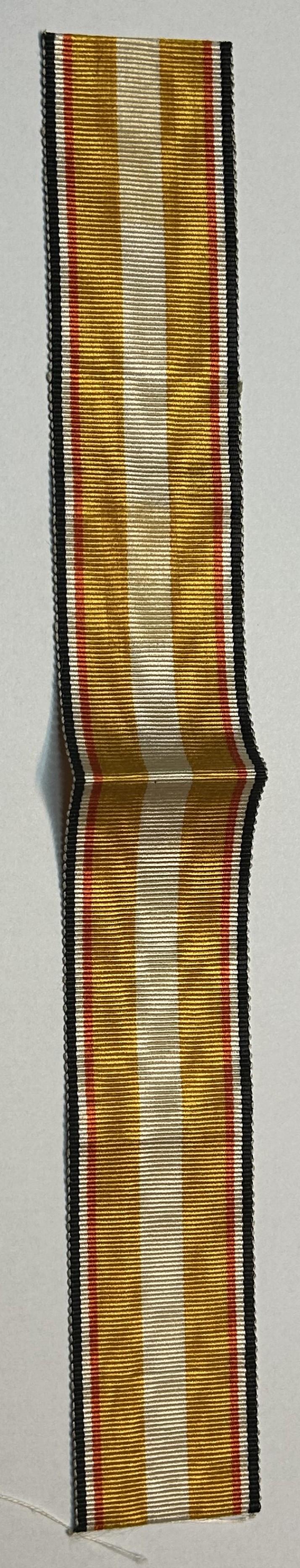 Deutsche Reich Orginal Ordensband Medaille für Oberschlesien des Freikorps Oberland (23 cm)