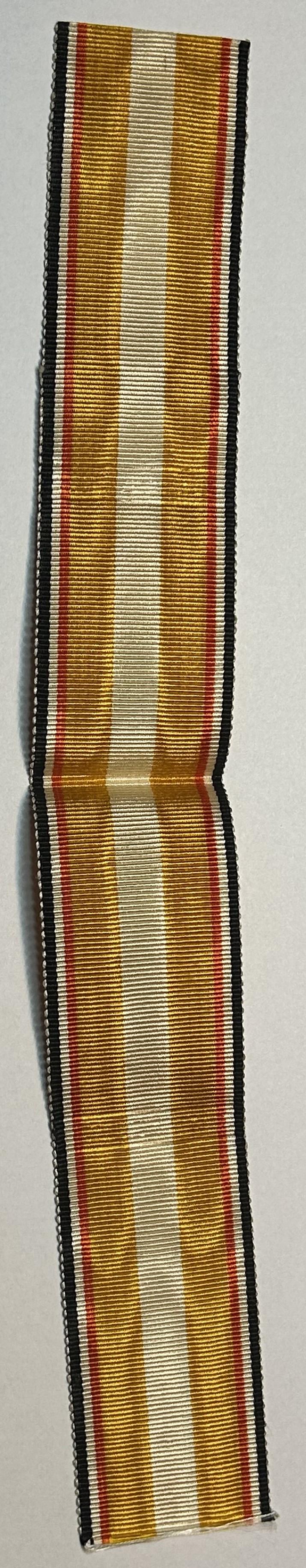 Deutsche Reich Orginal Ordensband Medaille für Oberschlesien des Freikorps Oberland (23 cm)