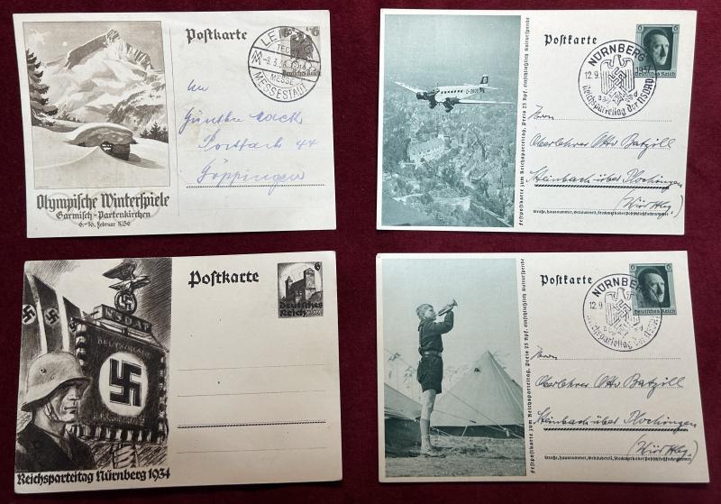 3rd Reich postkarten Reichsparteitagen & Winterspiele