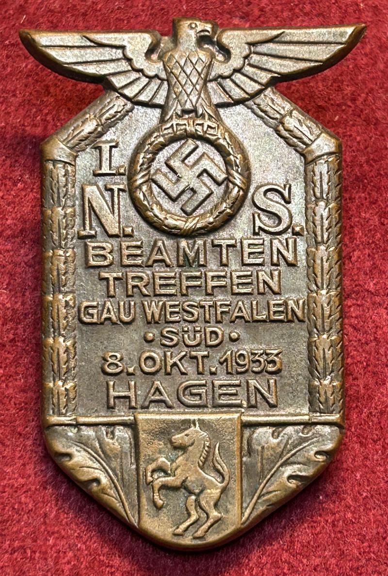 3rd Reich 1. NS Beamten Treffen Gau Westfalen-Süd 1933