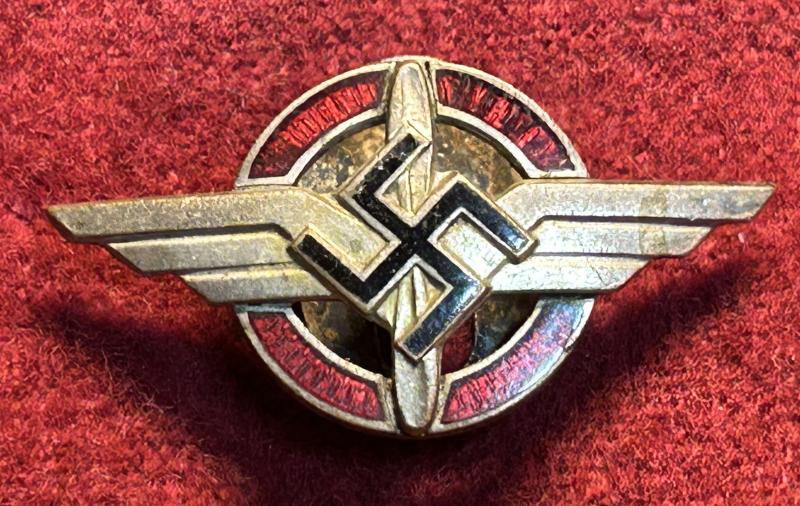 3rd Reich DLV Zivilabzeichen Gross 3. Form (knopflochorden)