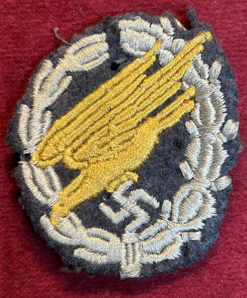 3rd Reich Luftwaffe Fallschirmschützen stoffabzeichen