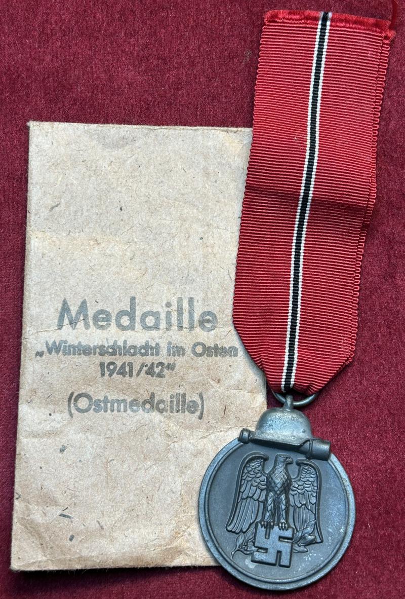 3rd Reich Winterschlacht im Osten - Ostmedaille (10) mit Tüte