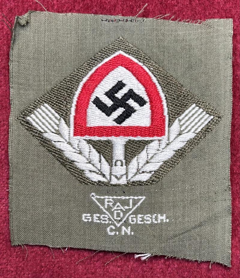 3rd Reich RAD abzeichen Mützenabzeichen für Schiffchen und Einheitsfeldmütze