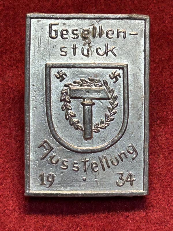 3rd Reich Gesellenstück Ausstellung 1934 abzeichen