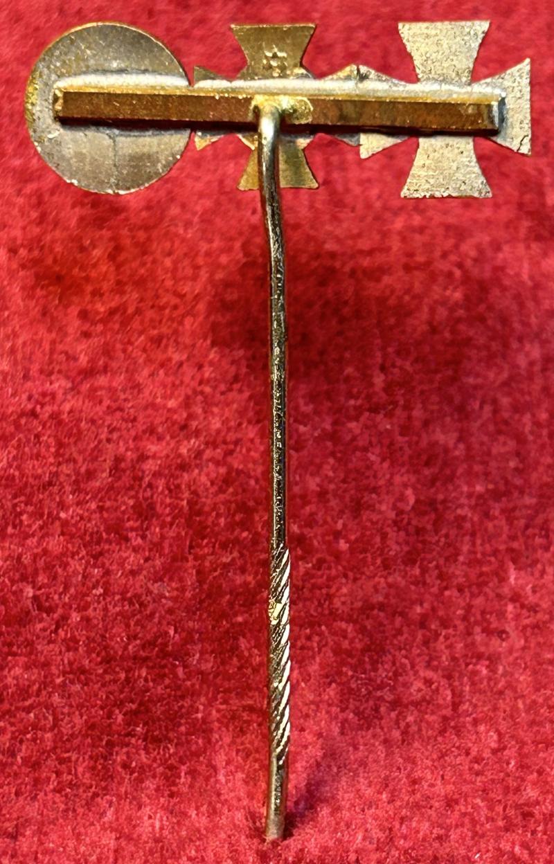 BRD Miniaturspange 1957 Version für Ein 2. Weltkriegsveteran 3 Auszeichnungen