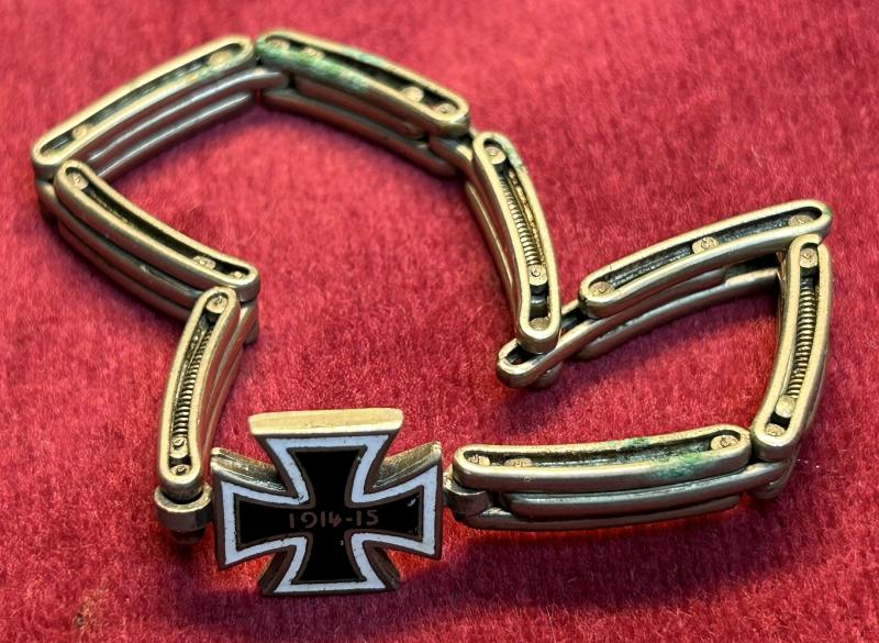 Kaiserreich Patriotisches Armband mit Eisernes Kreuz 1914-1915